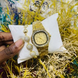 Bonaire diamond female watch combo