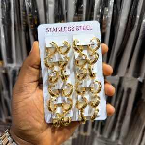 Small hoop earrings (12pcs)