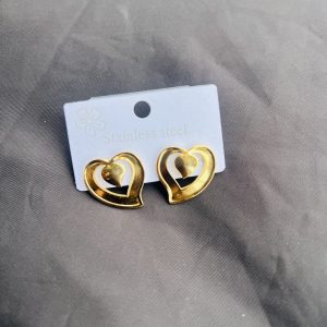Open love earrings