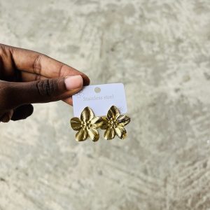 Star flower earrings