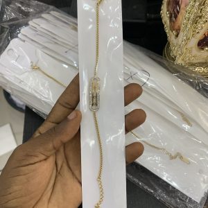 Gold Dior steel bracelet