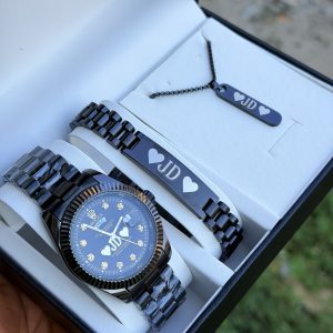Engraved Black Rolex combo with exact box!