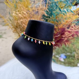 Multi colored anklet