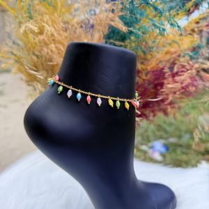 Multi colored anklet