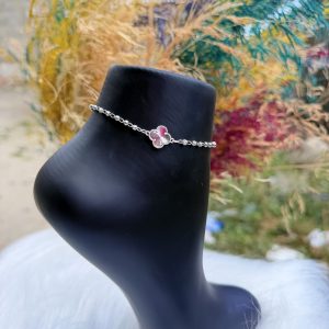 Silver VCA anklet