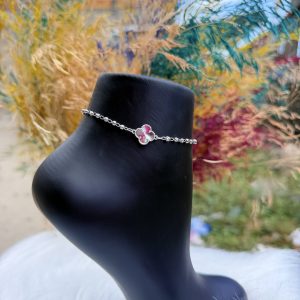 Silver VCA anklet