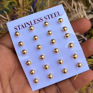 Ball stud earrings (12pcs)