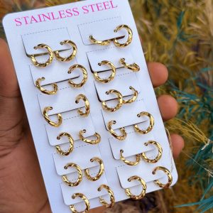 Circle earrings 001 (12pcs)