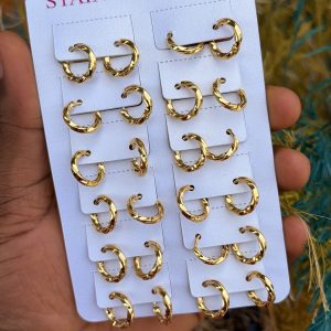 Circle earrings 001 (12pcs)