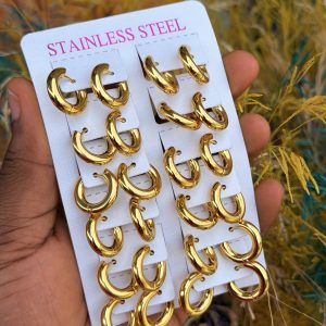 B 2 hoop earrings (12pcs)