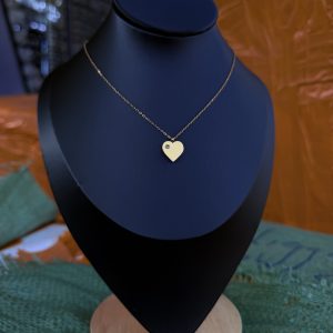 Dainty heart steel necklace
