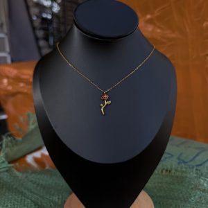 Rose steel necklace