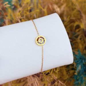 Spiral steel bracelet