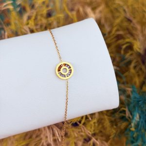 Spiral steel bracelet