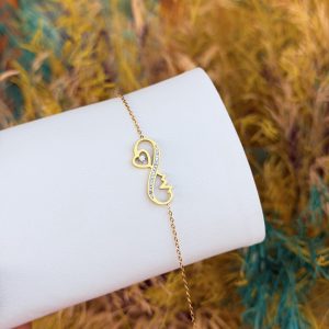 Infinity steel bracelet