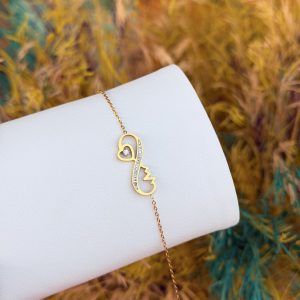 Infinity steel bracelet