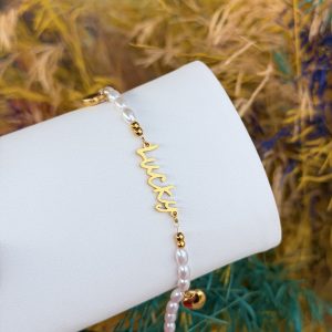 Lucky pear steel bracelet