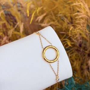 Lv circle steel bracelet