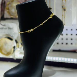 Infinity gold anklet