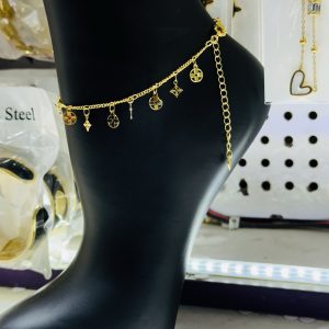 Lv gold anklet