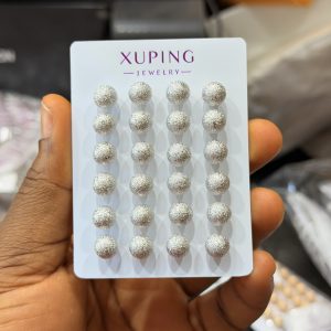 Xuping big silver earrings