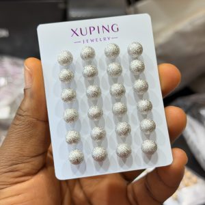 Xuping big silver earrings