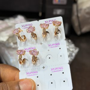 Xuping bright hoop earrings