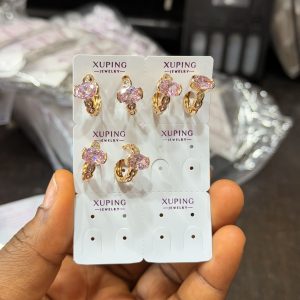 Xuping bright hoop earrings