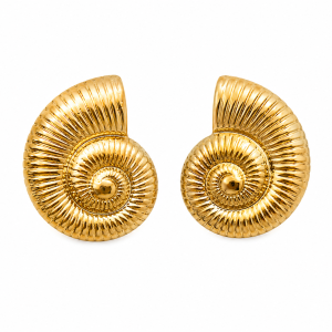 Golden twist earrings
