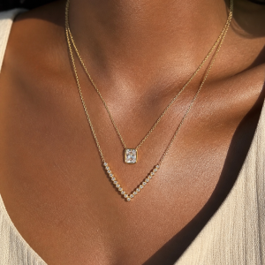 Golden necklace 020