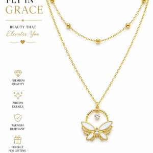 Fly in grace necklace