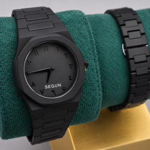 Engraved Valenzo black watch fully boxed