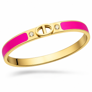 Gold pink bracelet