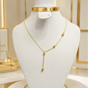Gold drop necklace