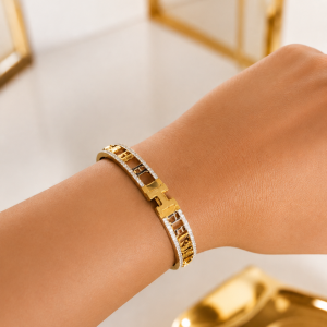 Golden Hermes bracelet