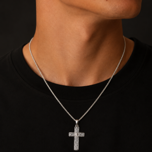 Silver faith cross