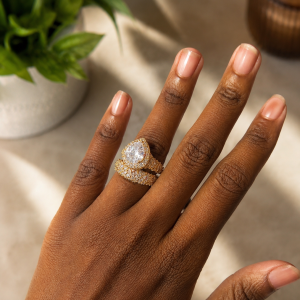 Gold f wedding rings 010 size(8)