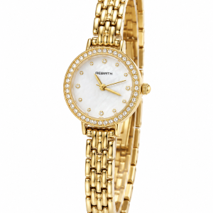 Rebirth gold stoned watch