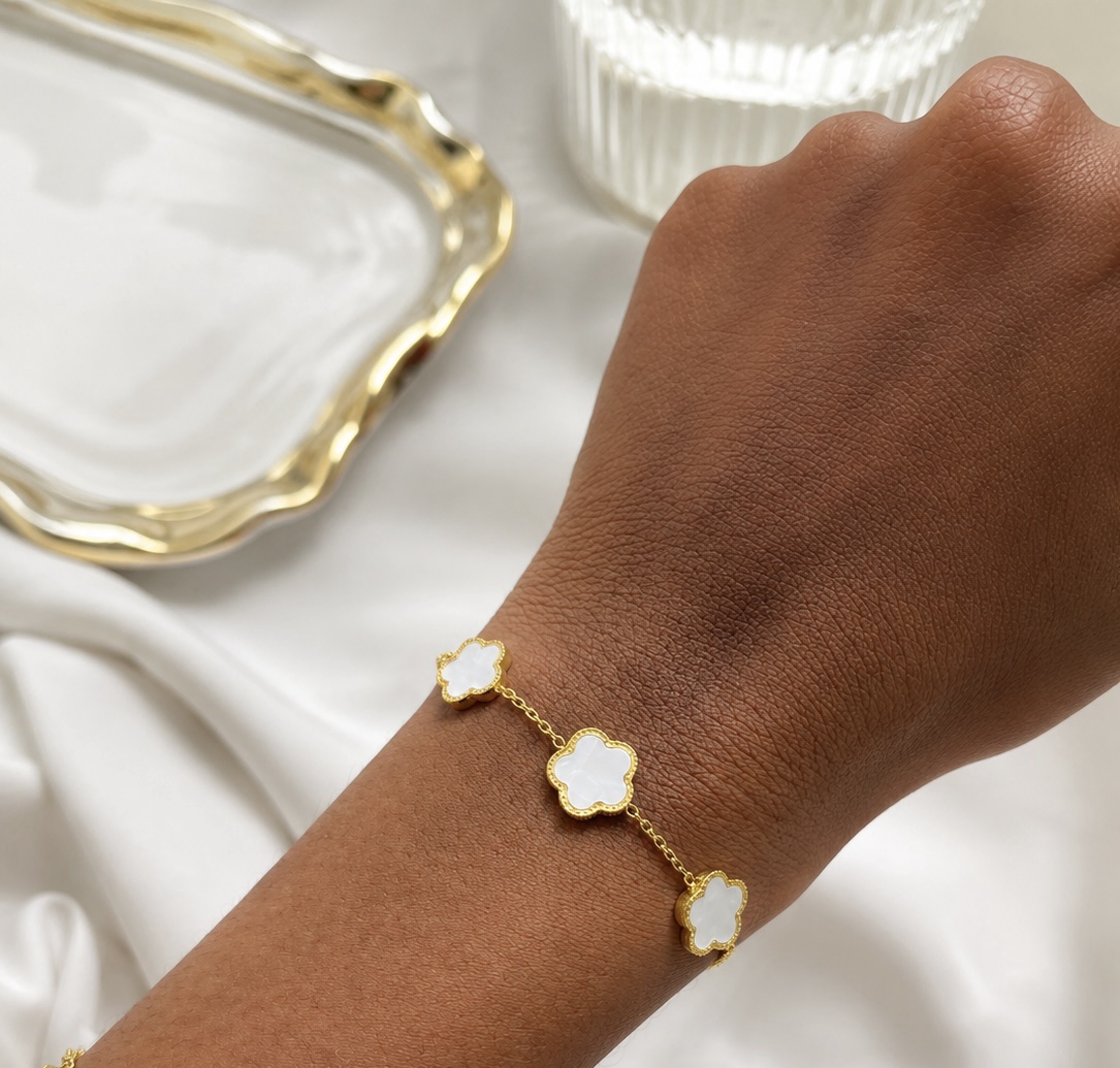 White flower bracelet
