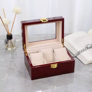 Three wine slot Formica watch organizer