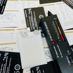 Moissanite stud earrings 001