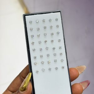 A box of Silver square nose ring  (40pcs)