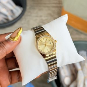 Rebirth gold face two toned watch with box
