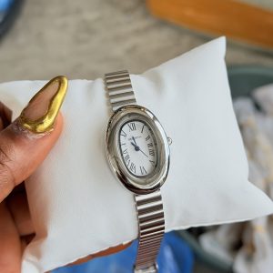 Rebirth silver oval watch