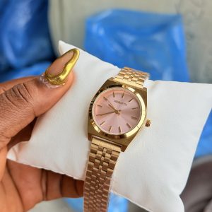 Rebirth Roman pink gold watch