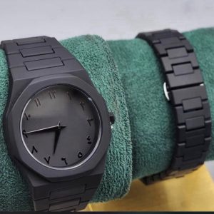 Engraved Valenzo black watch fully boxed