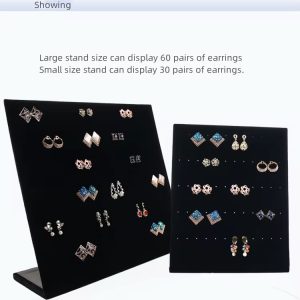 Black earring display board