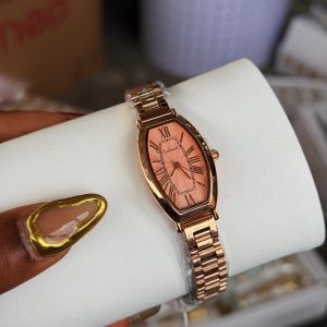 Labaoli rose gold hex face watch comes boxed