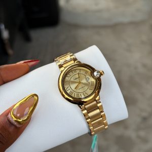 Labaoli gold circle face watch comes boxed
