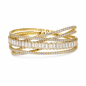 Double stoned bracelet gold